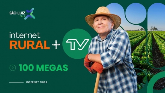 Imagem FIBRA RURAL 100MB + TV