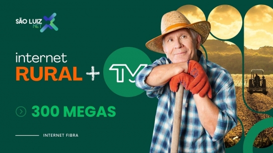 Imagem FIBRA RURAL 300MB + TV